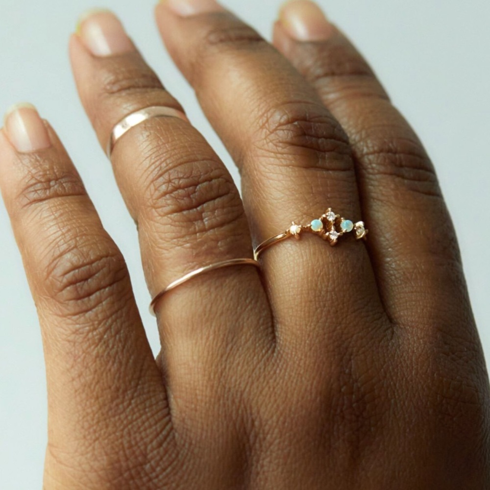 Catbird Spring Fairy Gold Ring